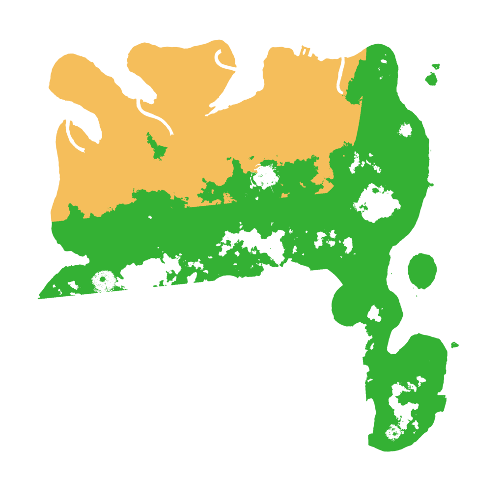 Biome Rust Map: Procedural Map, Size: 3500, Seed: 210814832