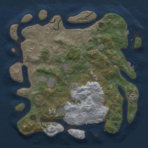 Thumbnail Rust Map: Procedural Map, Size: 4000, Seed: 1868044276, 18 Monuments