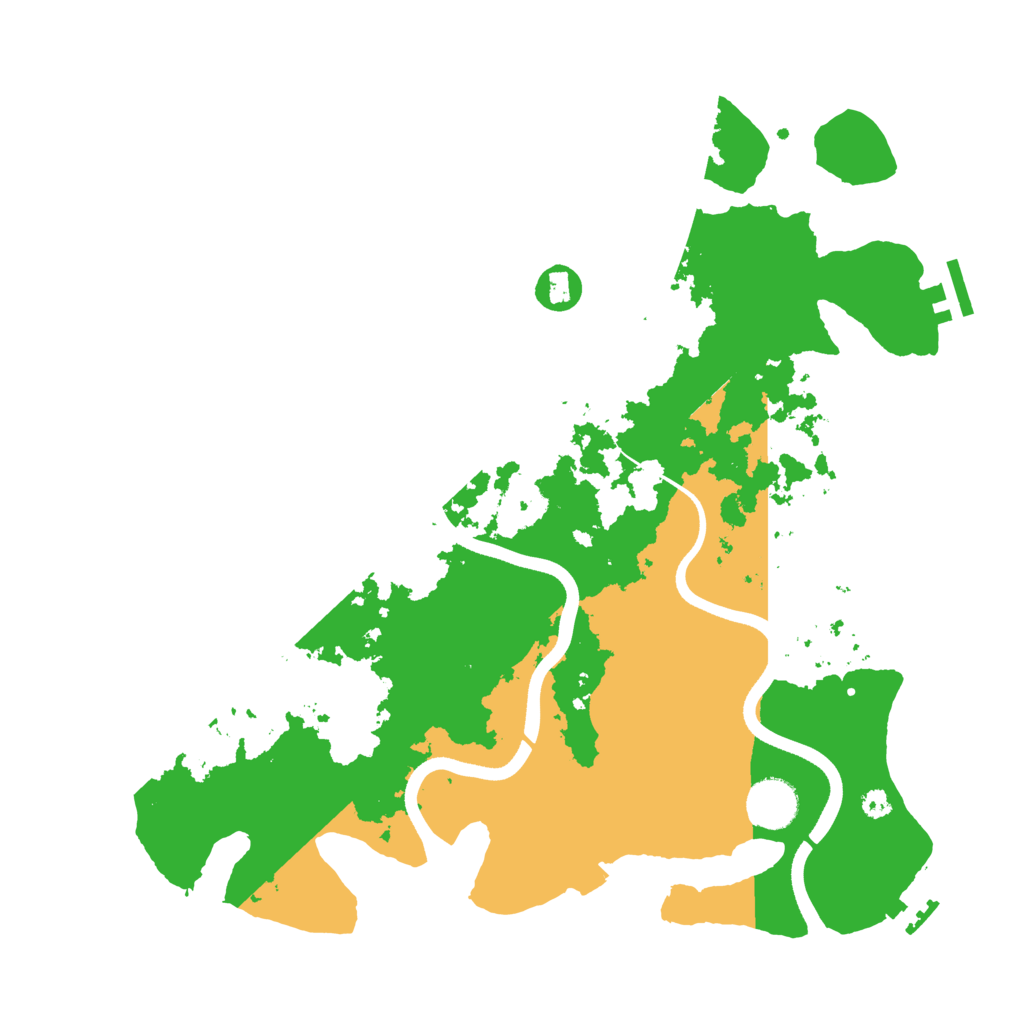 Biome Rust Map: Procedural Map, Size: 3600, Seed: 688492547
