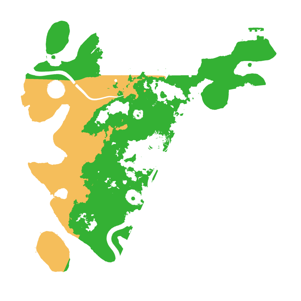 Biome Rust Map: Procedural Map, Size: 3000, Seed: 1799354418