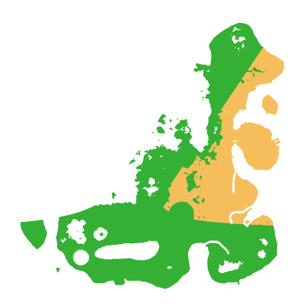 Biome Rust Map: Procedural Map, Size: 3500, Seed: 864874860