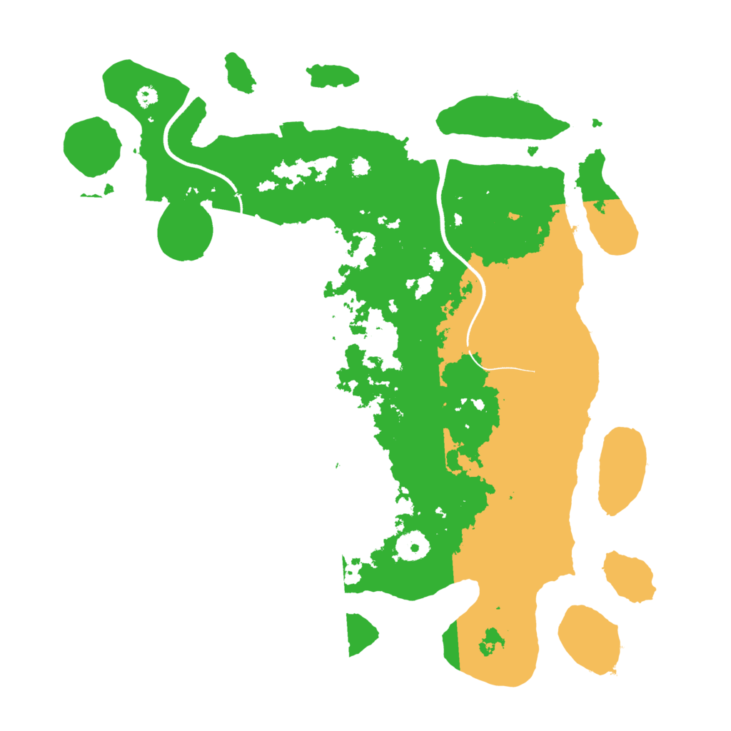 Biome Rust Map: Procedural Map, Size: 3500, Seed: 1174154875