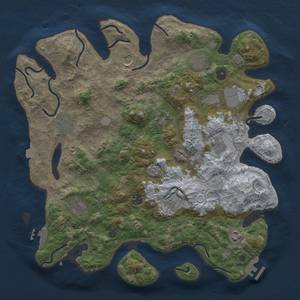 Thumbnail Rust Map: Procedural Map, Size: 4000, Seed: 1944294002, 19 Monuments