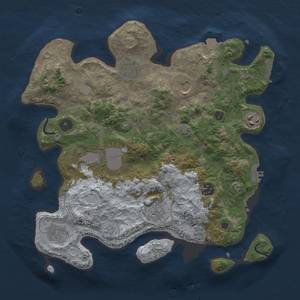 Thumbnail Rust Map: Procedural Map, Size: 3500, Seed: 1470115173, 16 Monuments