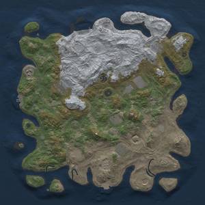 Thumbnail Rust Map: Procedural Map, Size: 4250, Seed: 1123130347, 19 Monuments