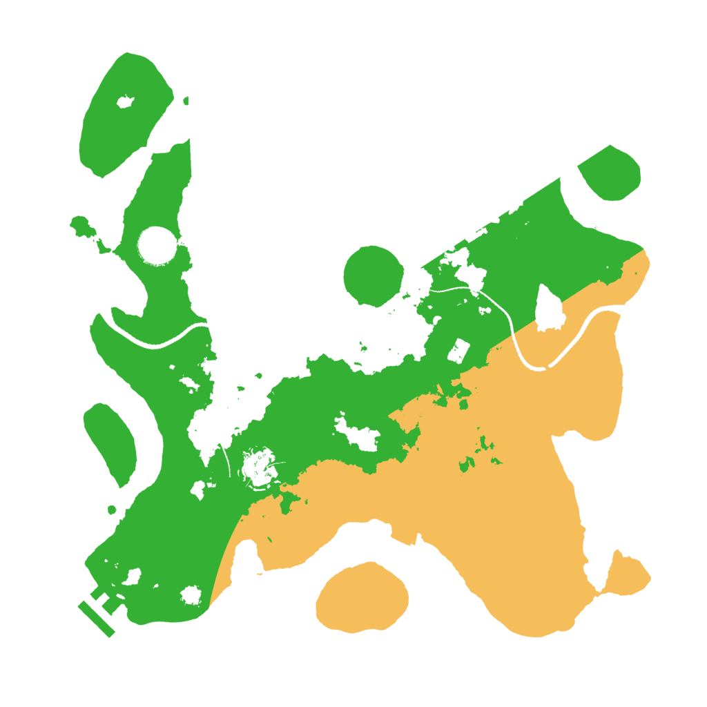 Biome Rust Map: Procedural Map, Size: 3200, Seed: 301866101