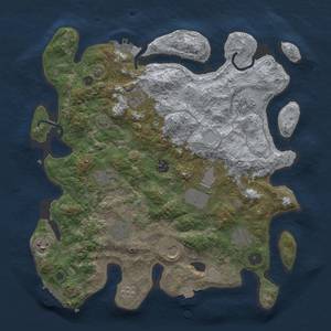 Thumbnail Rust Map: Procedural Map, Size: 3750, Seed: 87782510, 18 Monuments