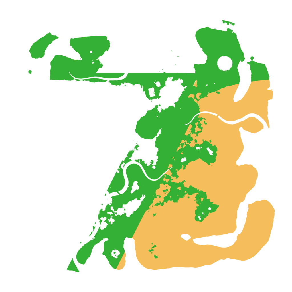 Biome Rust Map: Procedural Map, Size: 3500, Seed: 14122023