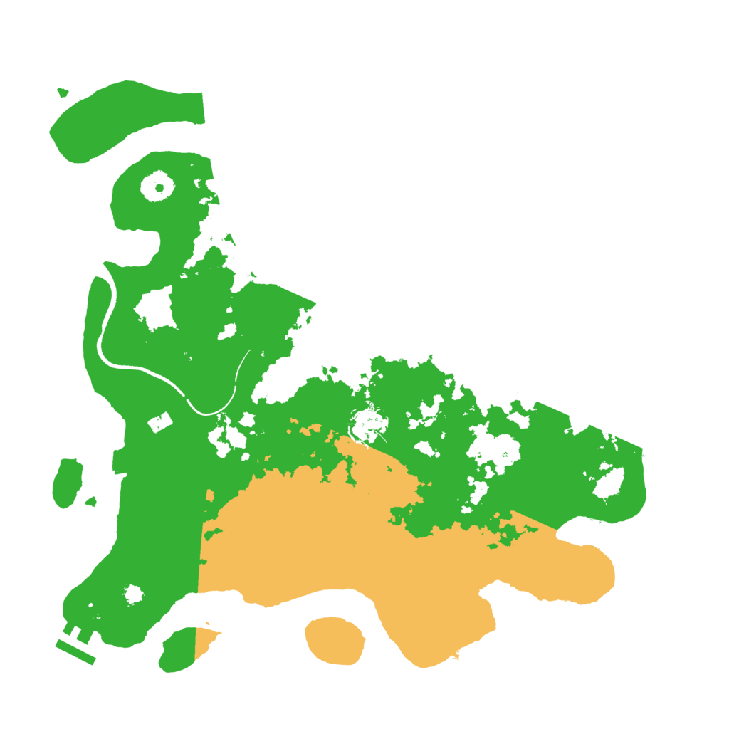 Biome Rust Map: Procedural Map, Size: 3500, Seed: 38316485