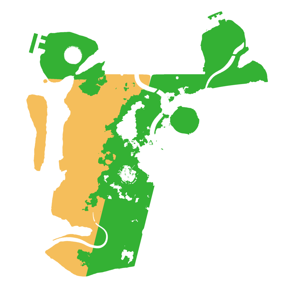 Biome Rust Map: Procedural Map, Size: 3000, Seed: 2046843351