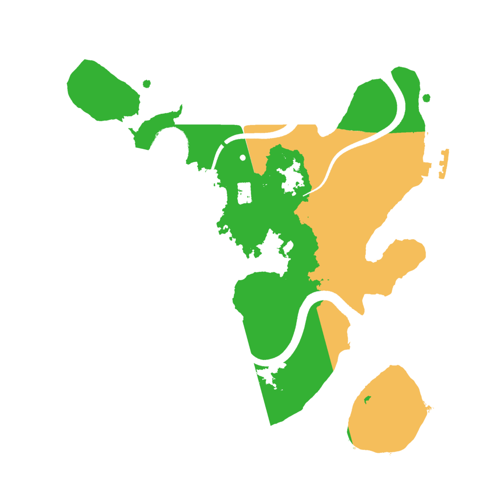 Biome Rust Map: Procedural Map, Size: 2500, Seed: 275287037