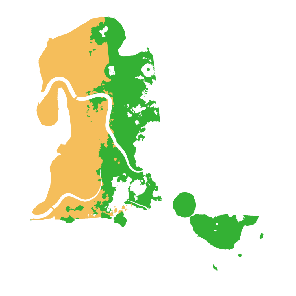 Biome Rust Map: Procedural Map, Size: 3500, Seed: 1238496836