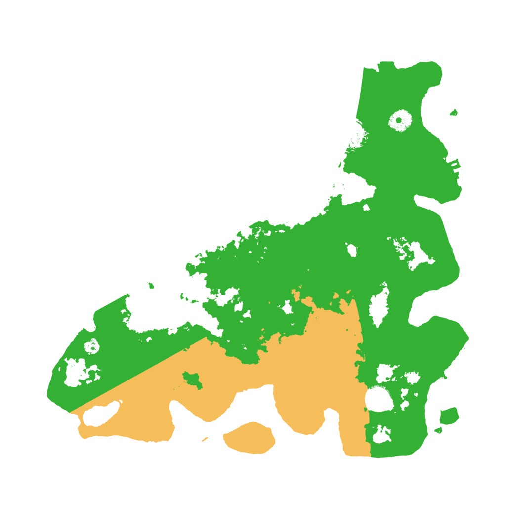 Biome Rust Map: Procedural Map, Size: 3500, Seed: 2450