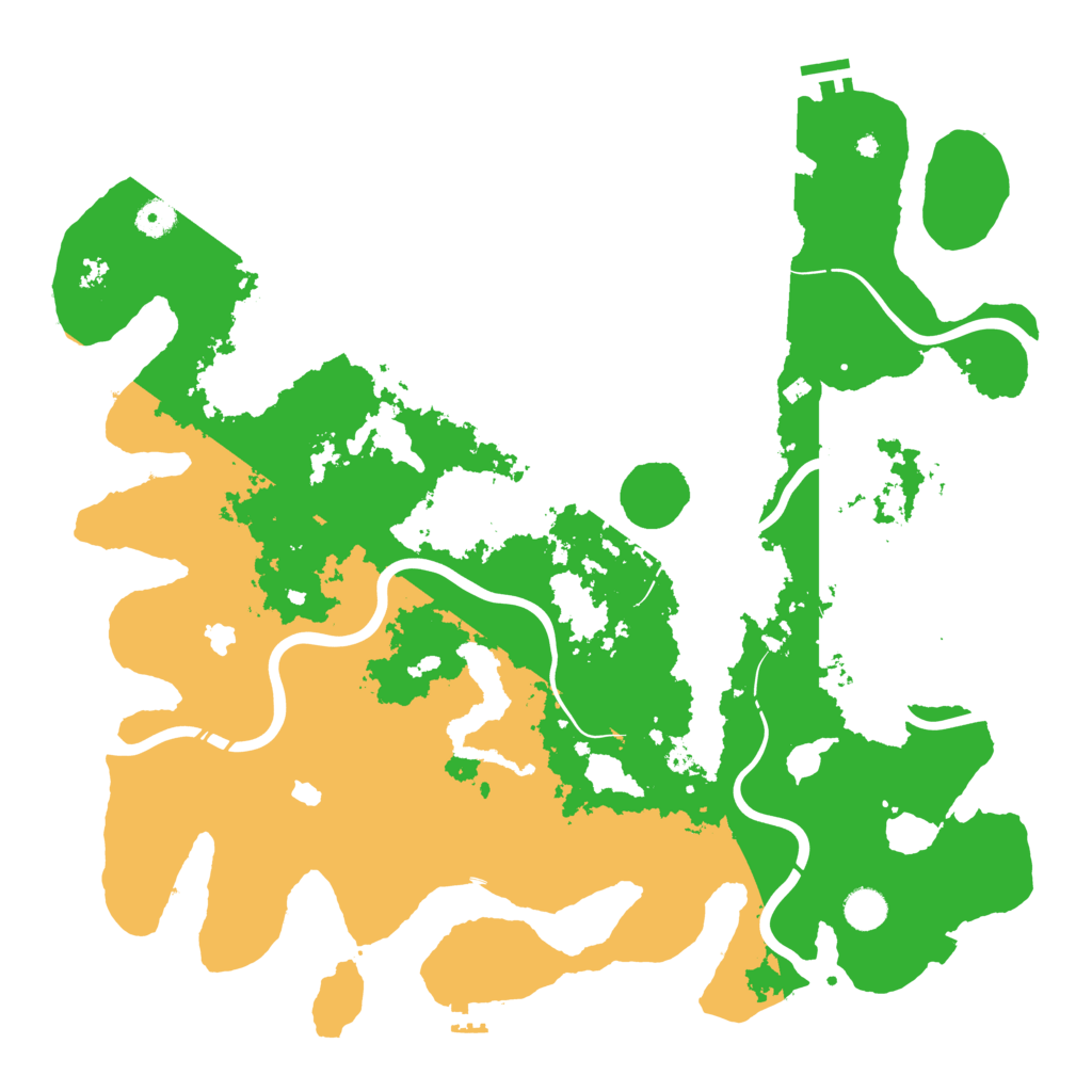 Biome Rust Map: Procedural Map, Size: 4500, Seed: 1742787358