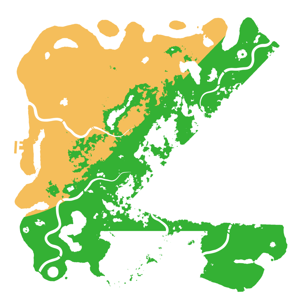 Biome Rust Map: Procedural Map, Size: 5000, Seed: 8192