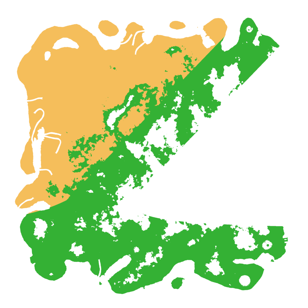 Biome Rust Map: Procedural Map, Size: 5000, Seed: 8192