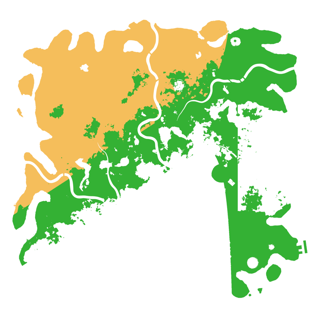 Biome Rust Map: Procedural Map, Size: 5000, Seed: 7458326