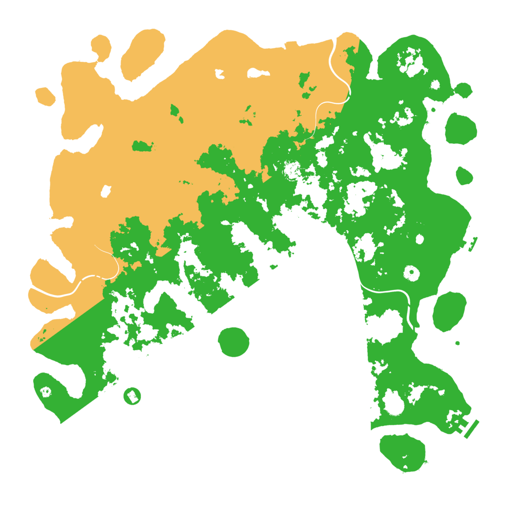Biome Rust Map: Procedural Map, Size: 4809, Seed: 2184628