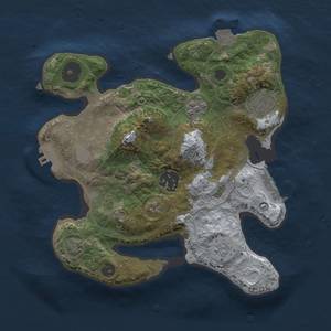 Thumbnail Rust Map: Procedural Map, Size: 2500, Seed: 167792834, 10 Monuments