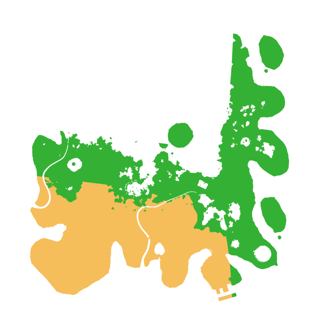 Biome Rust Map: Procedural Map, Size: 3500, Seed: 506189642