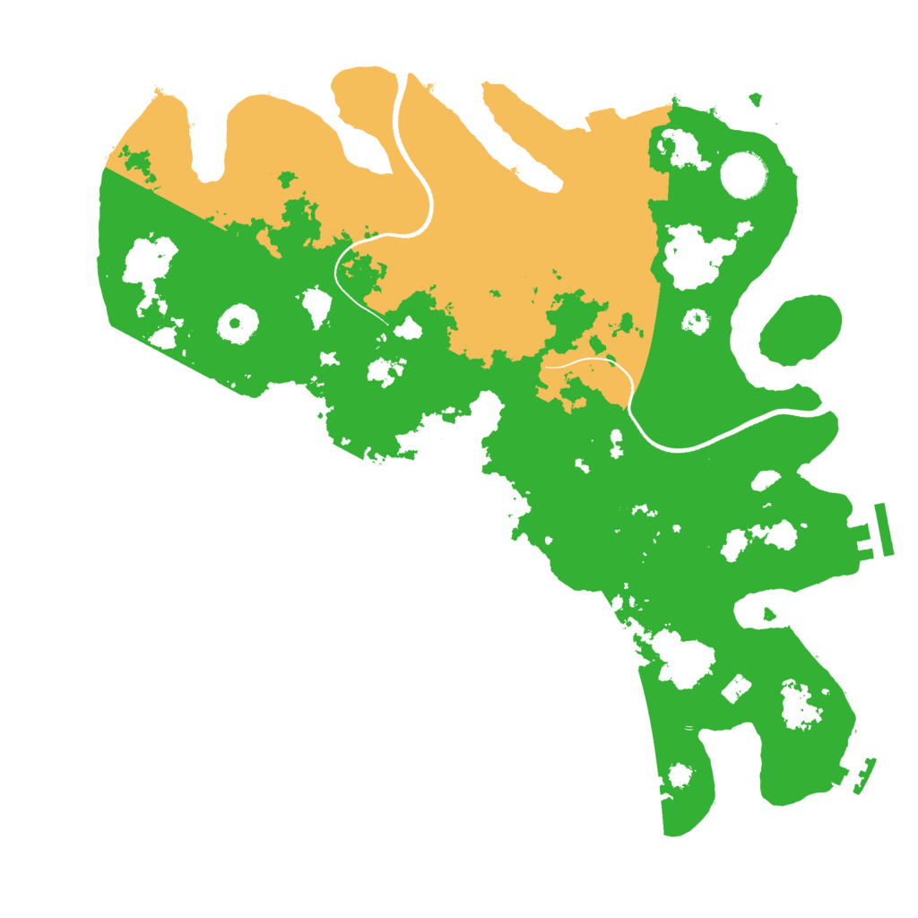 Biome Rust Map: Procedural Map, Size: 3500, Seed: 1561270365