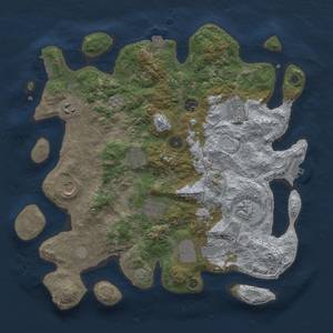 Thumbnail Rust Map: Procedural Map, Size: 3800, Seed: 336615673, 17 Monuments