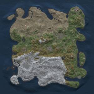 Thumbnail Rust Map: Procedural Map, Size: 4000, Seed: 990263, 18 Monuments