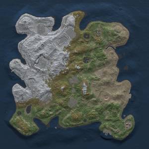 Thumbnail Rust Map: Procedural Map, Size: 3750, Seed: 94493, 18 Monuments