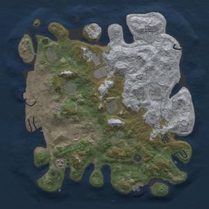 Thumbnail Rust Map: Procedural Map, Size: 4050, Seed: 495620346, 17 Monuments