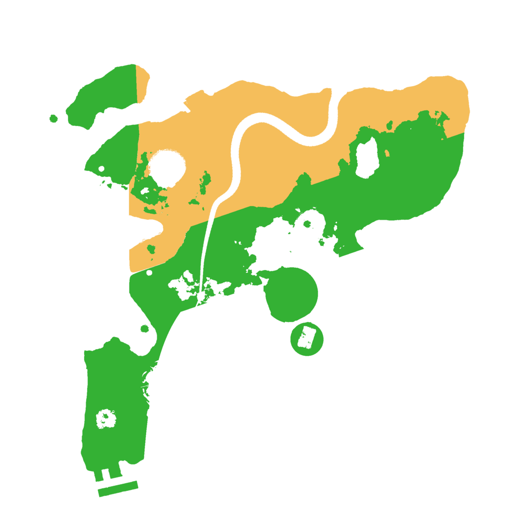 Biome Rust Map: Procedural Map, Size: 2600, Seed: 910090250