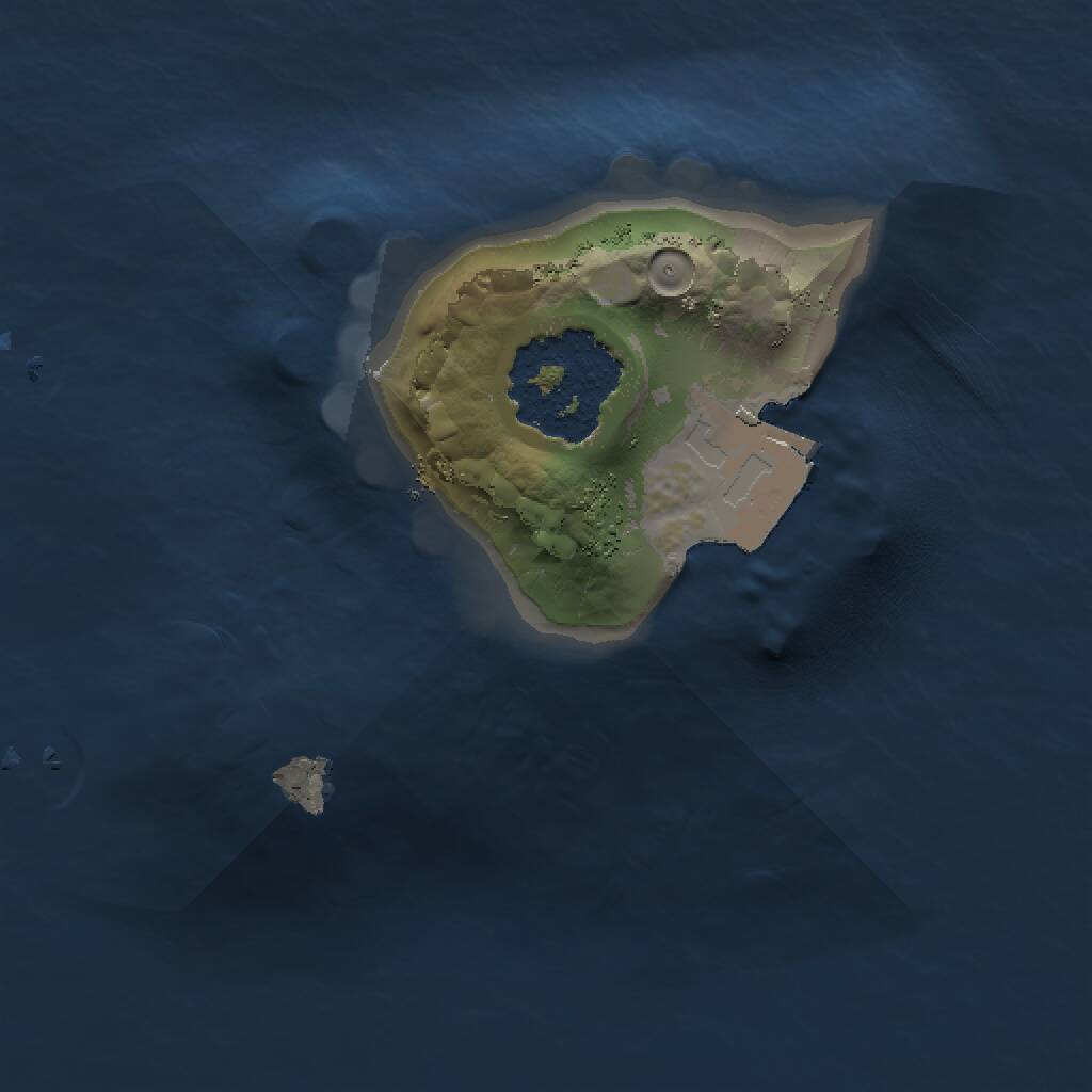 Rust Map: Procedural Map, Size: 1000, Seed: 1253138538, 1 Monuments