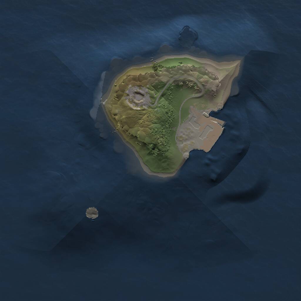 Rust Map: Procedural Map, Size: 1000, Seed: 1253138538, 1 Monuments