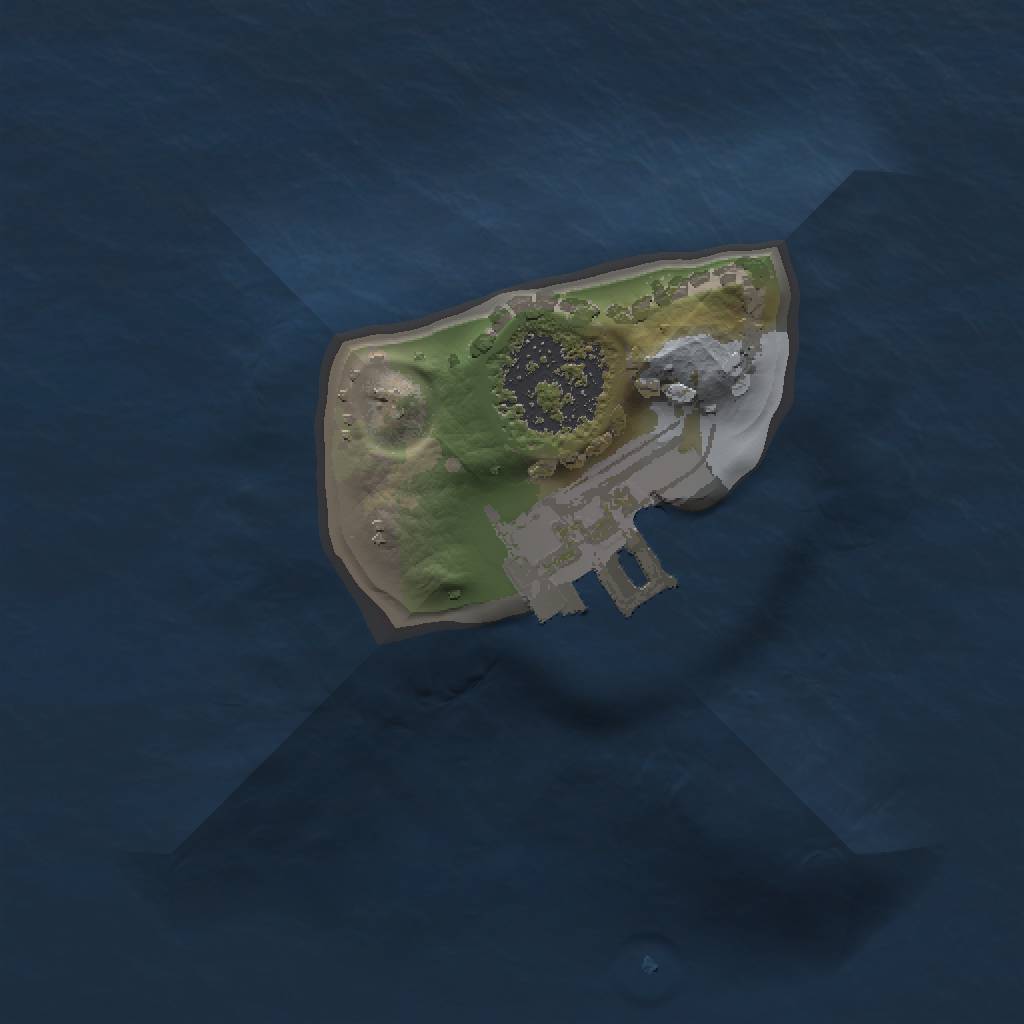 Rust Map: Procedural Map, Size: 1000, Seed: 432423, 4 Monuments