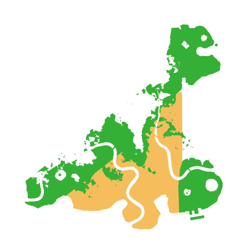 Biome Rust Map: Procedural Map, Size: 3500, Seed: 1458385963
