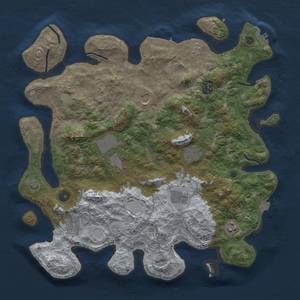 Thumbnail Rust Map: Procedural Map, Size: 4000, Seed: 629135496, 16 Monuments