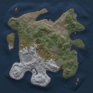 Thumbnail Rust Map: Procedural Map, Size: 3000, Seed: 1541735162, 13 Monuments