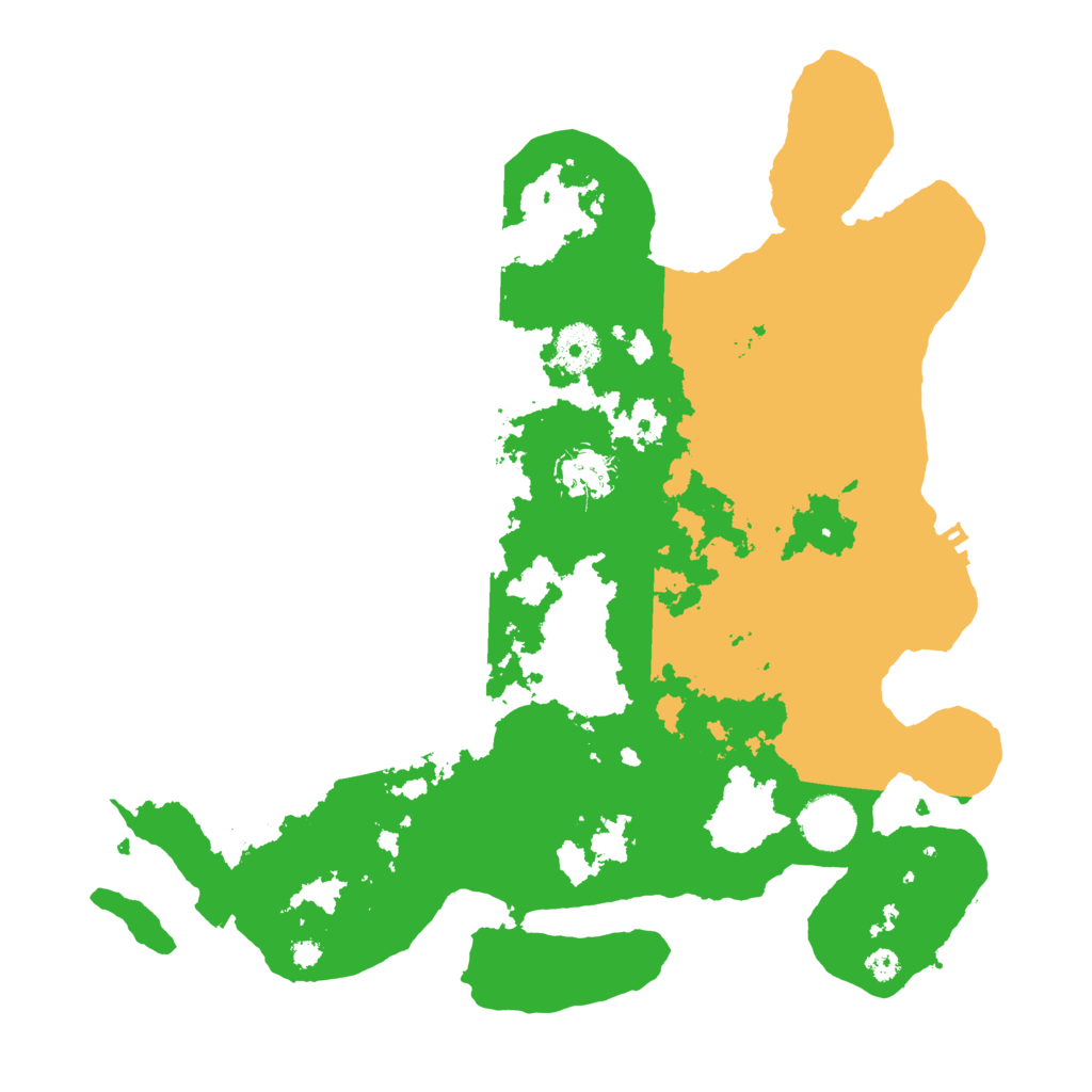 Biome Rust Map: Procedural Map, Size: 3500, Seed: 334140854