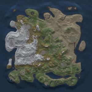 Thumbnail Rust Map: Procedural Map, Size: 4000, Seed: 1872620896, 18 Monuments