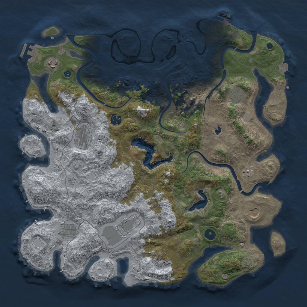 Rust Map: Procedural Map, Size: 4233, Seed: 20021, 15 Monuments