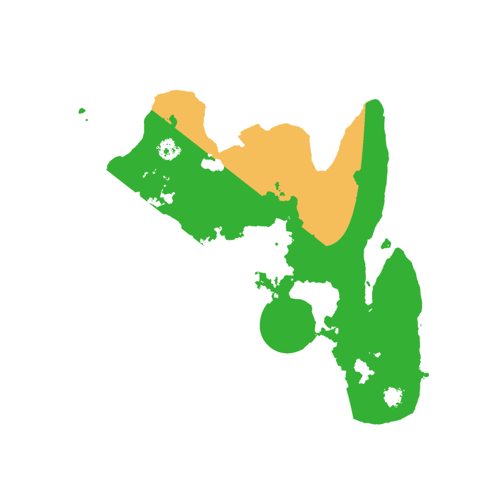 Biome Rust Map: Procedural Map, Size: 2400, Seed: 258203641