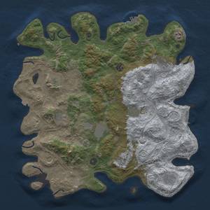 Thumbnail Rust Map: Procedural Map, Size: 4250, Seed: 2084491107, 19 Monuments