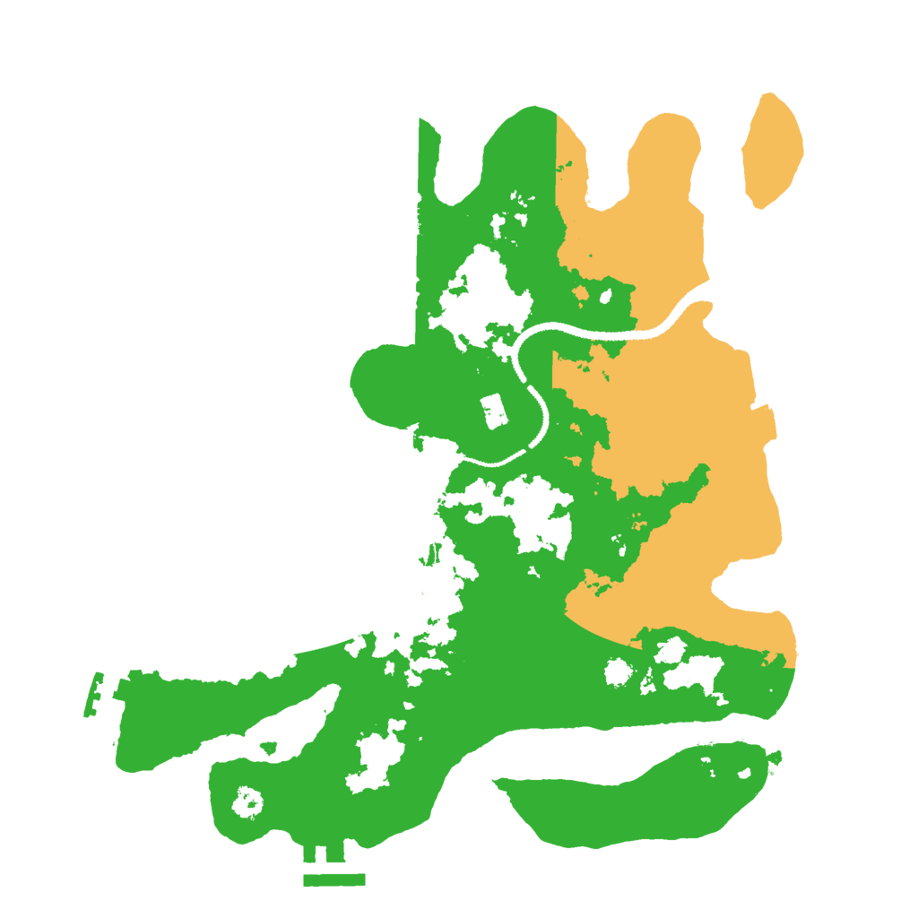Biome Rust Map: Procedural Map, Size: 3000, Seed: 1353795310