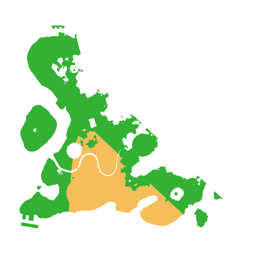 Biome Rust Map: Procedural Map, Size: 3000, Seed: 366801931