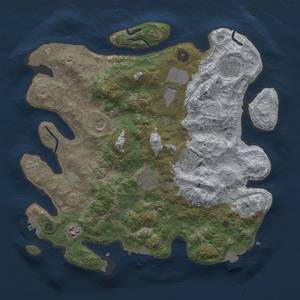 Thumbnail Rust Map: Procedural Map, Size: 3700, Seed: 1856970360, 15 Monuments