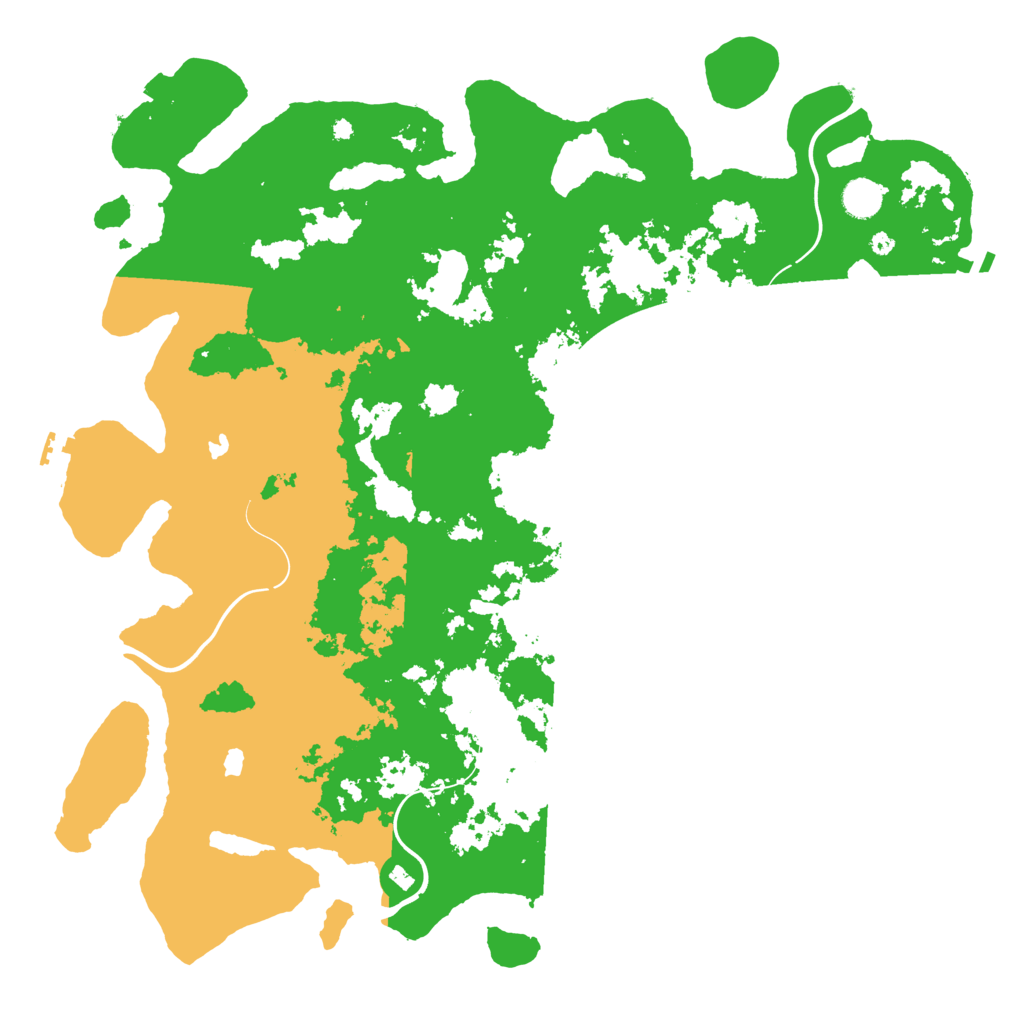 Biome Rust Map: Procedural Map, Size: 4500, Seed: 1999215861