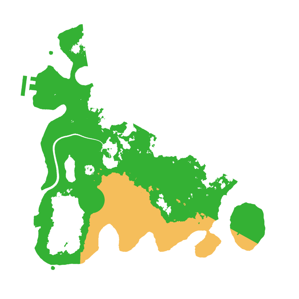 Biome Rust Map: Procedural Map, Size: 3000, Seed: 864423157