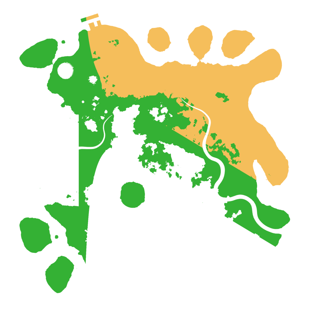 Biome Rust Map: Procedural Map, Size: 3500, Seed: 1181066691