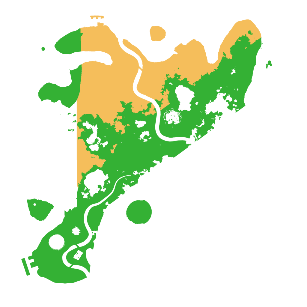 Biome Rust Map: Procedural Map, Size: 3500, Seed: 120898695