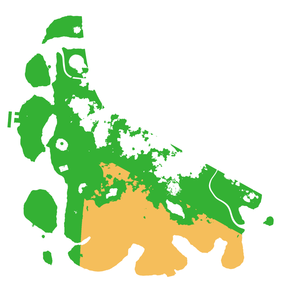 Biome Rust Map: Procedural Map, Size: 3750, Seed: 993001609
