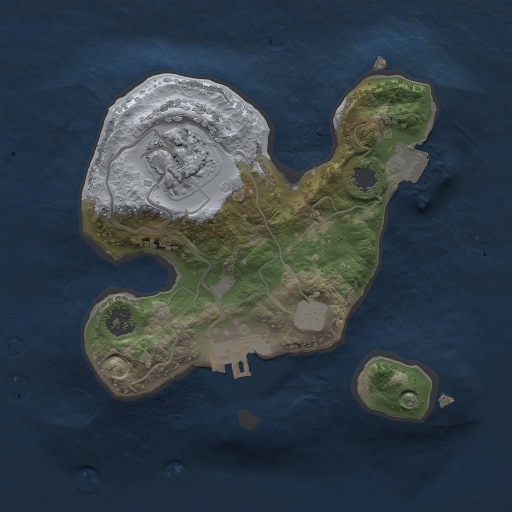 Rust Map: Procedural Map, Size: 1816, Seed: 1070713227, 5 Monuments